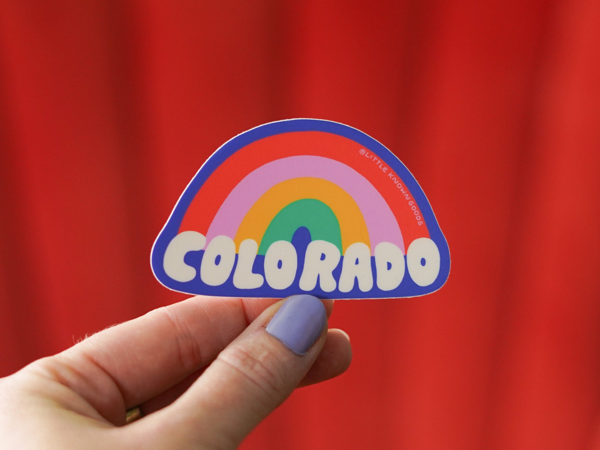 Colorful Colorado Rainbow Sticker