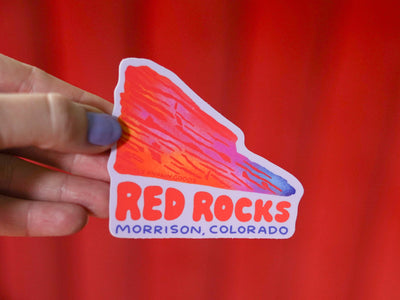 Red Rocks Morrison Colorado Sticker