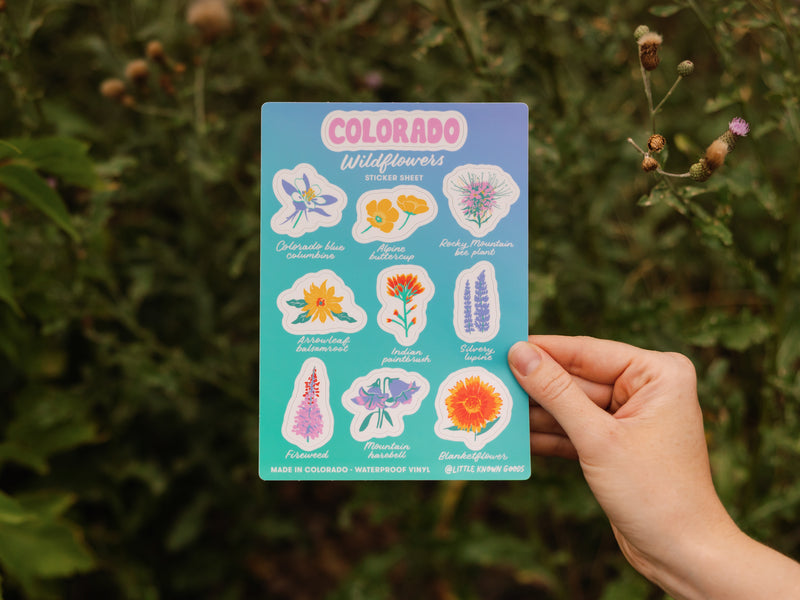 Colorado Wildflowers Sticker Sheet