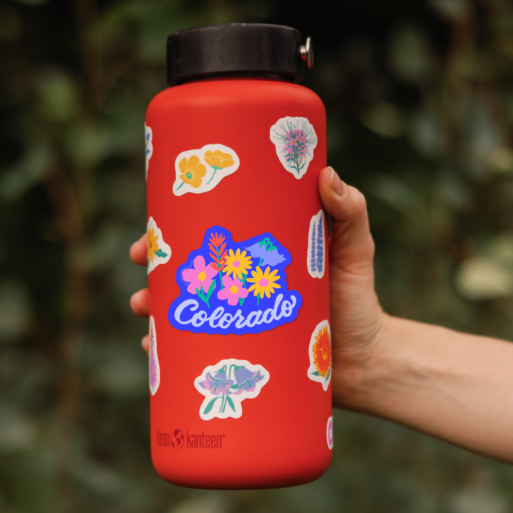 Colorful Colorado Wildflower Sticker