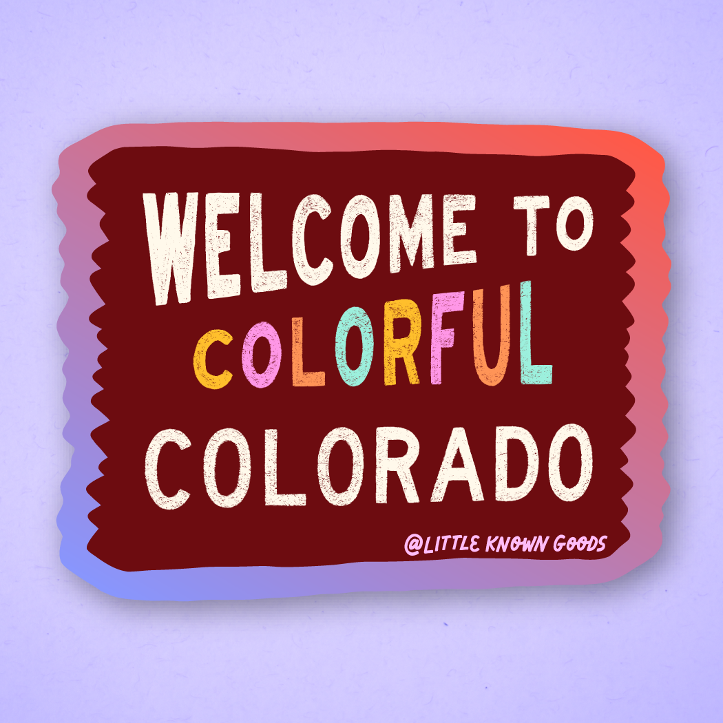 Colorful Colorado Sticker