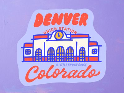 Denver Colorado Union Station Sticker
