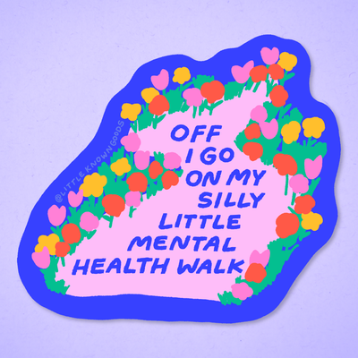 Silly Little Mental Health Walk Sticker