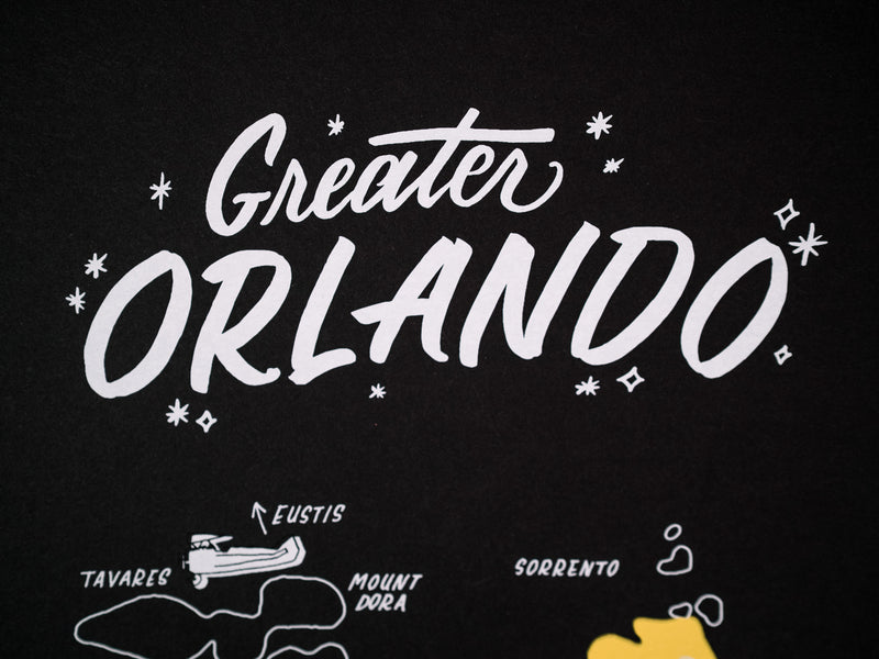 Greater Orlando Map Poster - 18×24ʺ