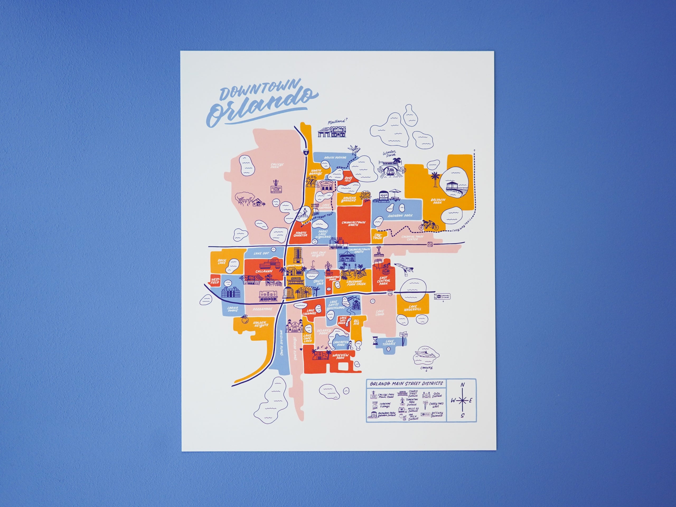 Wholesale — Orlando Downtown Map - 11x14"