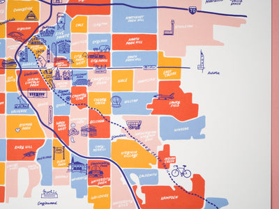 Denver Map - 11x14"