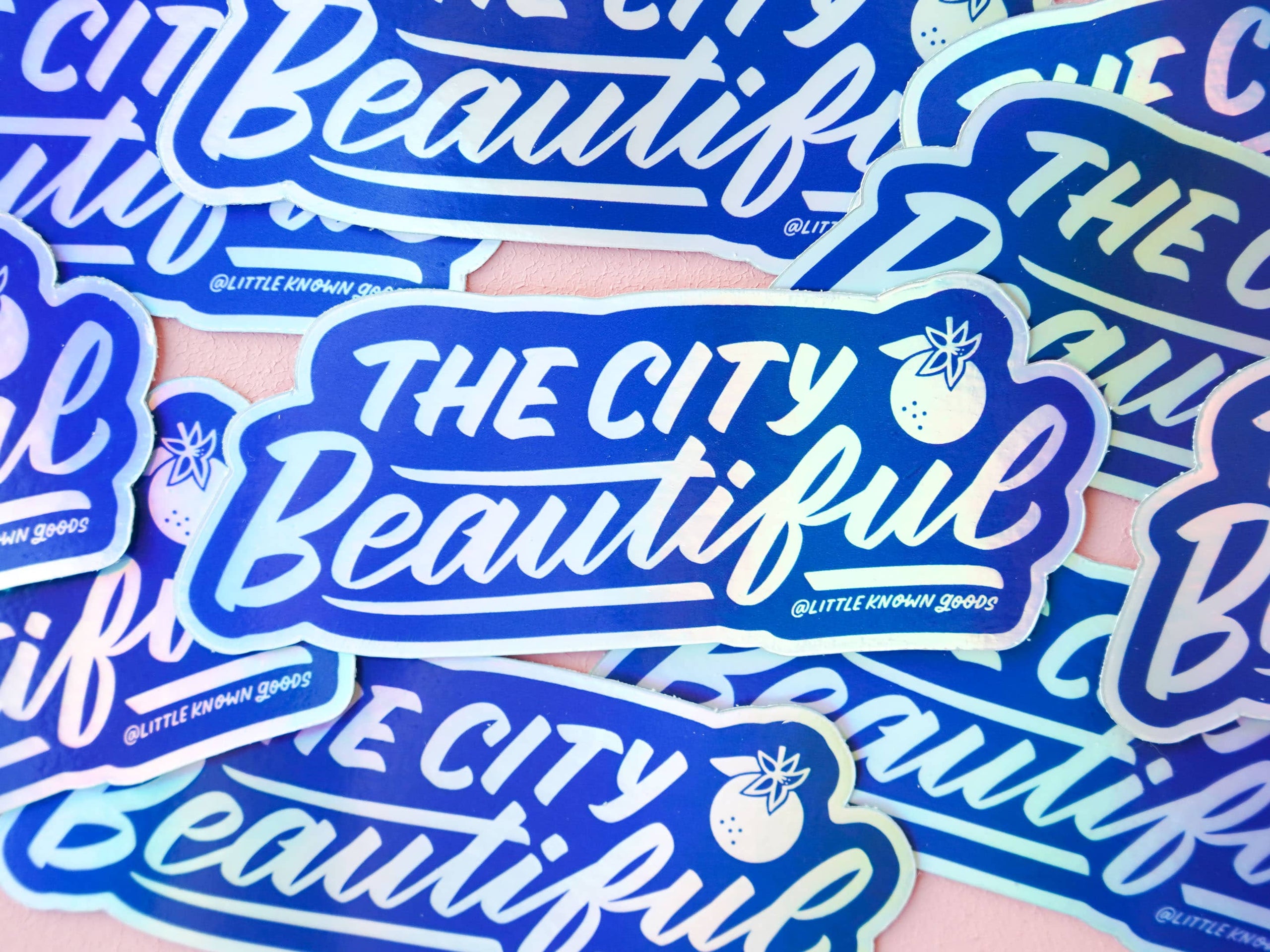 City Beautiful Holographic Sticker