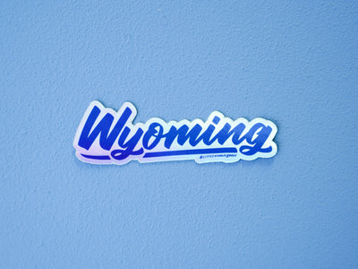 Wyoming Holographic Sticker
