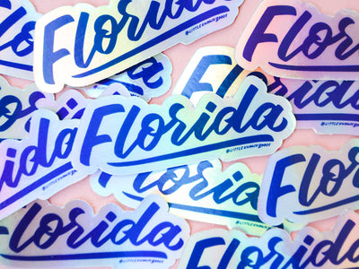 Florida Holographic Sticker