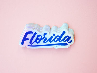 Florida Holographic Sticker