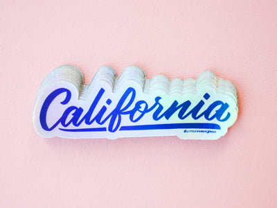 California Holographic Sticker