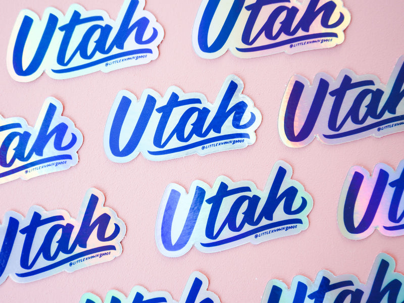 Utah Holographic Sticker
