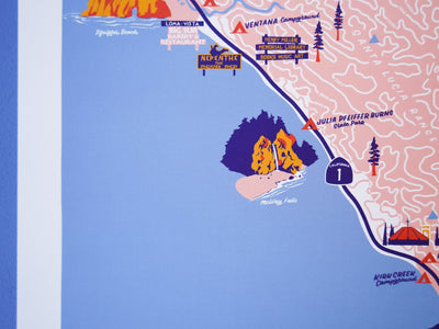 Big Sur Map - 11x14"