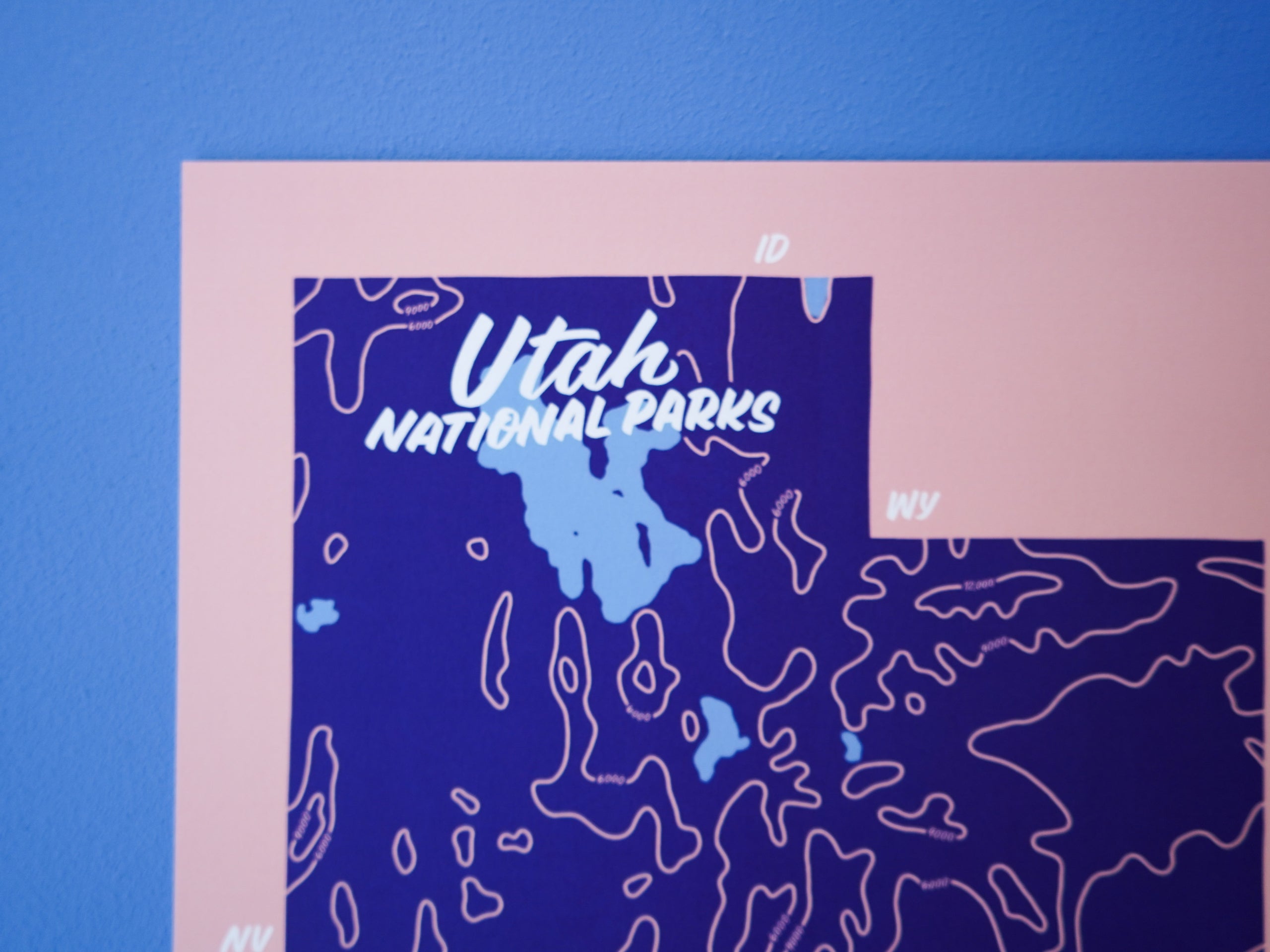 Utah National Parks Map - 8x10"