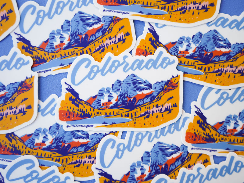 Colorado Maroon Bells Sticker