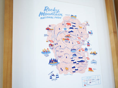 Rocky Mountain Nat’l Park Map - 11x14"