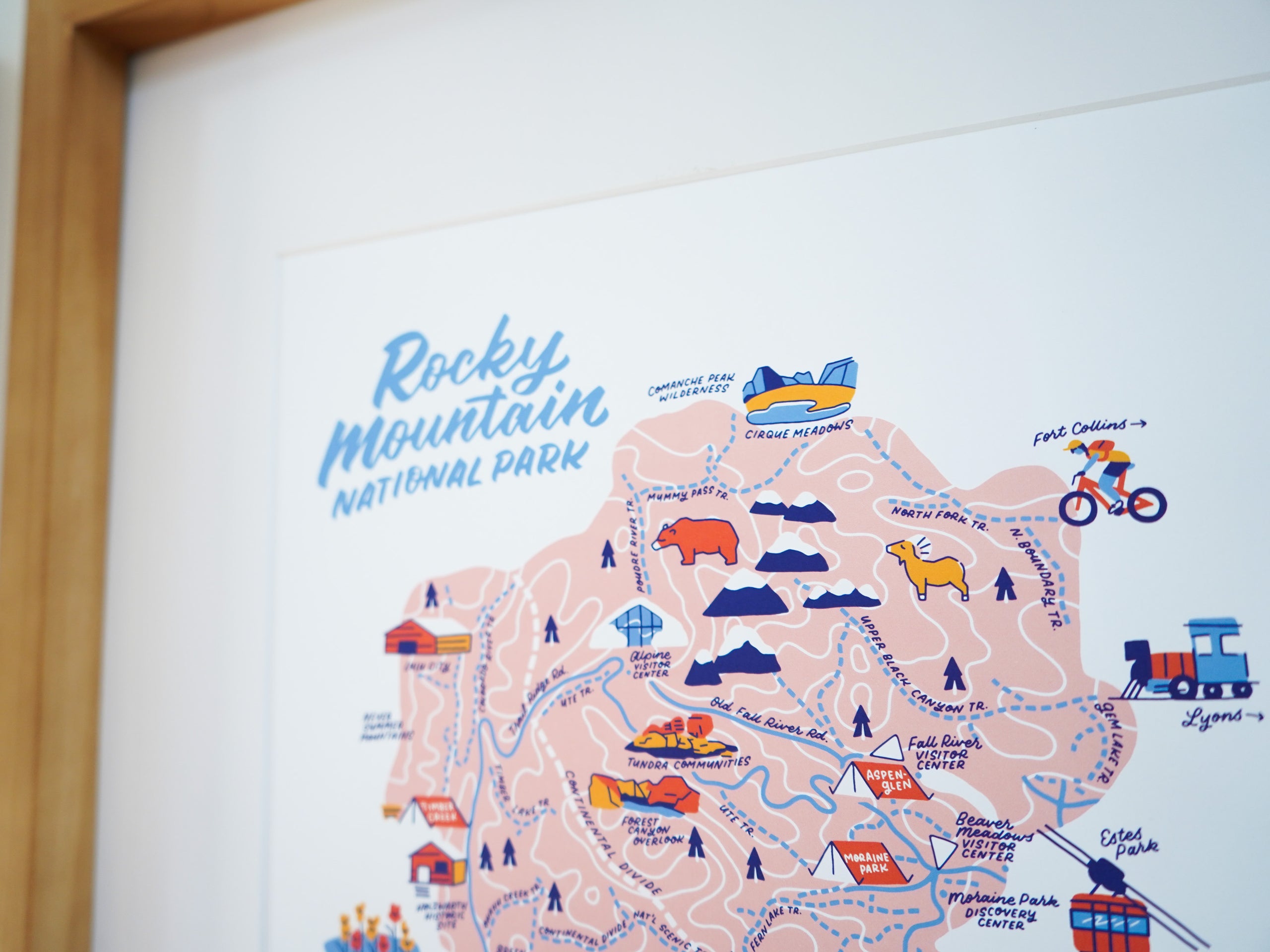 Rocky Mountain Nat’l Park Map - 11x14"