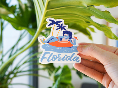 Florida Float Sticker
