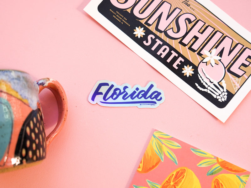 Wholesale — Florida Holographic Sticker