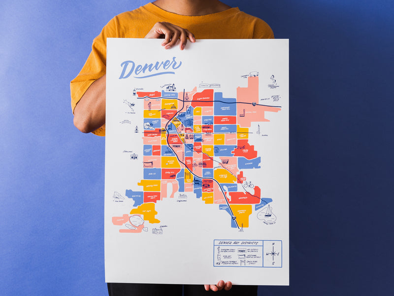 Denver Map Poster - 18x24"
