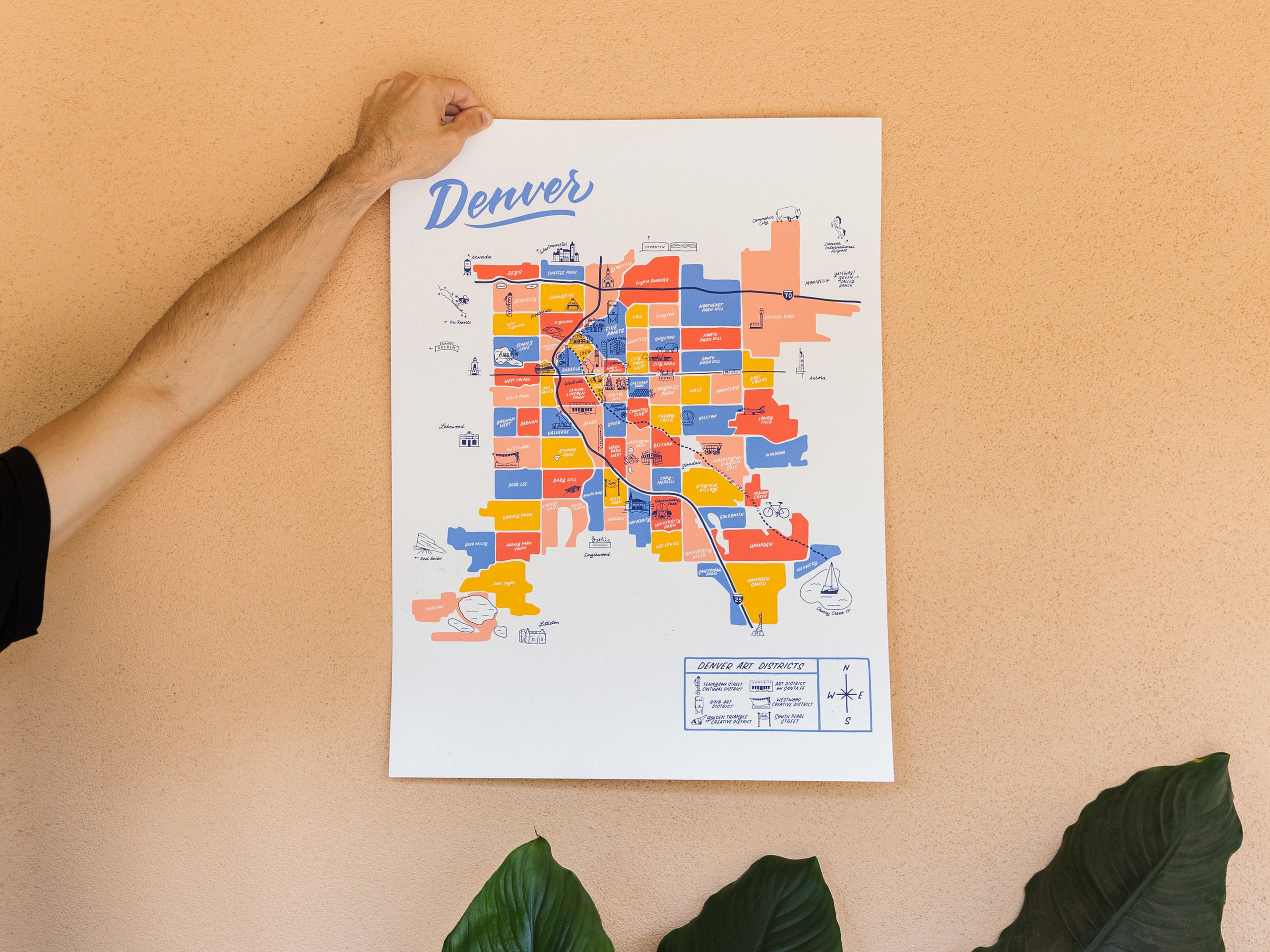 Denver Map Poster - 18x24"